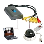 USB DVR Box W/ Night Vision PTZ Dome Camera