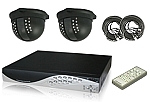 2 Night Vision Color Cameras W/ Motion Detected DVR