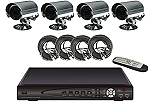 real-time network DVR W/ 4 Sony night vision Cameras