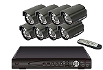 8 channel real-time network DVR Security System