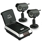 2 Wireless Night Vision cameras W/ 2.4GHz Receiver